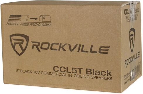 Rockville Commercial Restaurant Amp+(8) 5" Black Ceiling Speakers+Wall Control in Saudi Arabia