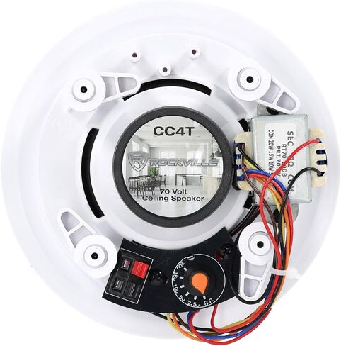 Rockville Bundle: (2) Pairs of Rockville CC4T White 4" Commercial 70V Ceiling Speakers (2 Items) in Saudi Arabia
