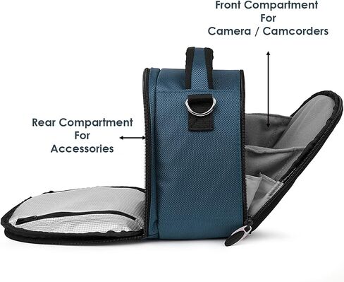 eBigValue Travel DSLR Camera Bag – Compact Nylon Protective Case, Padded Shoulder Strap, Easy Access Pockets for SD Cards & Accessories, Portable Camera Storage Pouch in Kuwait