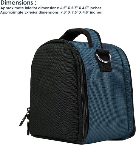 eBigValue Travel DSLR Camera Bag – Compact Nylon Protective Case, Padded Shoulder Strap, Easy Access Pockets for SD Cards & Accessories, Portable Camera Storage Pouch in Kuwait
