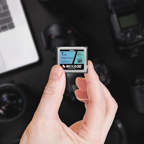 Mixage 512GB CFAST 2.0 بطاقة الذاكرة VPG130 ، قراءة 550 ميجابايت/ثانية ، 450 ميجابايت/ثانية ، 375TB TBW ، فيديو الخام 4K ، لكاميرات Canon Sony Cinema ، صانع الأفلام in Kuwait
