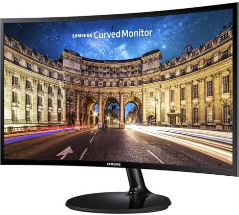 Samsung 27 Ing Curved Computer Monitor ، LC27F390FHNXZA LED 60Hz Full HD 1080p Gaming Slim Design for Home & Office ، وسادة الماوس الأسود in Saudi Arabia