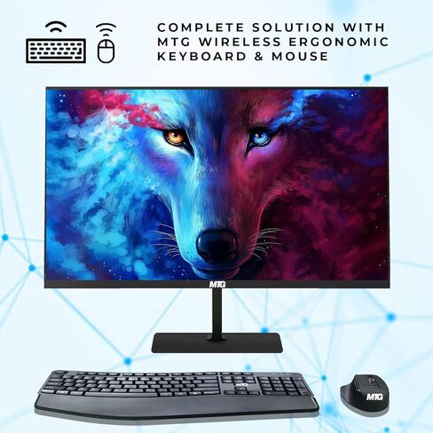 TechMagnet All in One Desktop Computer ، Cheetah 4 ، Intel Core I5 ​​4th Gen 2.9Ghz ، 8GB DDR3 ، 120GB SSD ، New 22 Inch LED ، MTG Wireless Elresik Beyboard Mouse ، WiFi ، Windows 11 (Renefed) in Saudi Arabia