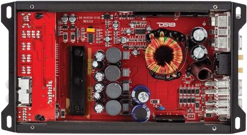 DS18 Car Audio Door Speaker Combo with Amplifier - 4 x 6.5 Classic Midrange PRO-GM6 Speakers with 4 Channel Class D Amplifier CANDY-X4B - Compact Mini Amplifier with Premium Quality Speakers in Saudi Arabia