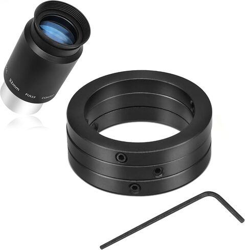 Astromania 32mm 1.25 Inch Plossl Telescope Eyepiece - Bundle with - 1.25 Inch Eyepiece Parfocal Rings Set of Three in Saudi Arabia