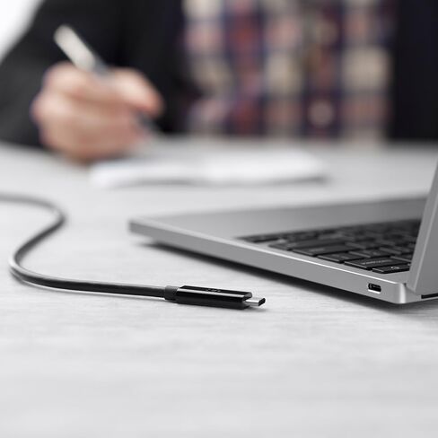 Belkin USB C Cable - Thunderbolt 3 ، 6.5 قدم/2 متر ، و USB C إلى نوع كابل USB C ، وشحن سريع يصل إلى 100 واط ، ونقل سريع يصل إلى 40 جيجابت في الثانية ، ويدعم شاشات عالية الدقة 5K Ultra HD - أسود in Saudi Arabia