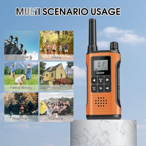 Walkie Talkies Long Range for Adults-4 Pack Rechargeable Walkie Talkies 22 FRS Channels 2-Way Radios with NOAA Weather Alert,VOX,Flashlight and 1500mAh Li-ion Battery for Family Camping Hiking in Kuwait