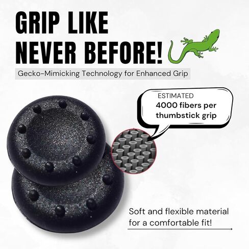 10-Pack Silicone Thumb Grips for PS5, Xbox One, Switch Pro, and PS4 Controllers – Durable, Anti-Slip, Universal Compatibility for Enhanced Gaming Control (Black) in Saudi Arabia