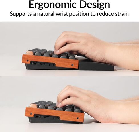 Keychron Silicone Palm Rest for K4 / K4 He - 14.65 "دعم الرسغ للوحات مفاتيح ميكانيكية مضغوطة 96 ٪ ، راحة الكتابة الناعمة والمريحة - أسود in Saudi Arabia
