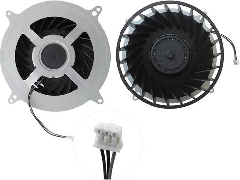 INGQI New Replacement of Internal Cooling Fan for Sony PlayStation 5 PS5 Series Fan 12047GA-12M-WB-01 12V 2.4A 23 Blades Fan General 17 Blades G12L12MS1AH-56J14 Fan (with Opening Tool) in Saudi Arabia