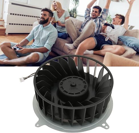 Internal Cooling Fan DC 12V 2.15A 23 Blades Universal Replacement Cooling Fan for Consoles PS5 Console 5 PS5 Fan KSB1212HGG4E 23 Blades Series Fan in Kuwait