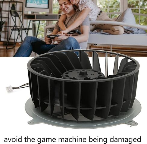 Internal Cooling Fan DC 12V 2.15A 23 Blades Universal Replacement Cooling Fan for Consoles PS5 Console 5 PS5 Fan KSB1212HGG4E 23 Blades Series Fan in Kuwait