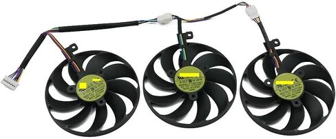 T129215SU 7Pin GPU Card Cooler Fans Compatible with RTX 2070 2080 Compatible with Ti Gaming RTX2080 RTX2080Ti Fan(3PCS) in Saudi Arabia