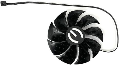 87 مم PLD09220S12H RTX3080 RTX3070 استبدال مروحة بطاقة الرسومات لـ EVGA لـ GEFORCE RTX 3070 3080 TI 3090 FTW3 مروحة مبردة (أسود C-FAN) in Kuwait