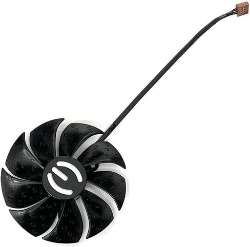87 مم PLD09220S12H RTX3080 RTX3070 استبدال مروحة بطاقة الرسومات لـ EVGA لـ GEFORCE RTX 3070 3080 TI 3090 FTW3 مروحة مبردة (أسود C-FAN) in Kuwait