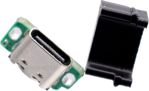 deal4go USB-C شحن الموصل Port Mod Connector Powering for Gameboy Advance SP GBA SP Console AGS-001 (2003)-Black in Saudi Arabia