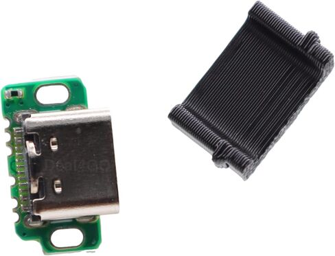 deal4go USB-C شحن الموصل Port Mod Connector Powering for Gameboy Advance SP GBA SP Console AGS-001 (2003)-Black in Saudi Arabia