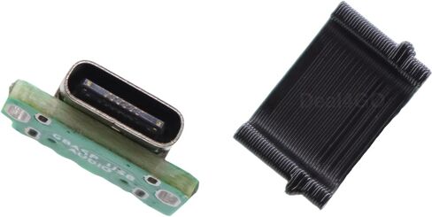 deal4go USB-C شحن الموصل Port Mod Connector Powering for Gameboy Advance SP GBA SP Console AGS-001 (2003)-Black in Saudi Arabia