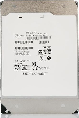 محرك HEWLETT Packard Enterprise HPE 14TB الصلب - 3.5 "6GB/S SATA 7200RPM CMR 4KN - P44925-004 P01112-004 in Saudi Arabia
