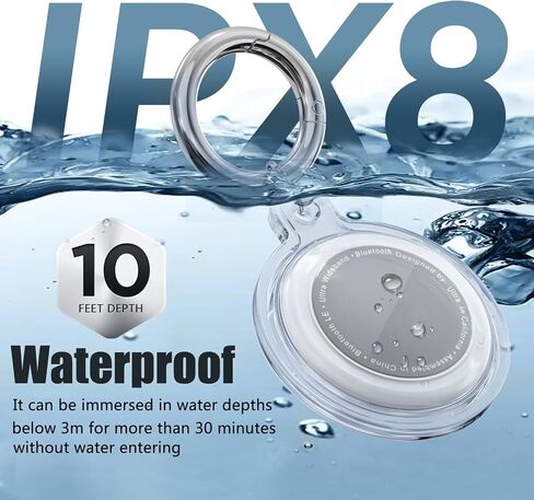 Galafoki Waterproof 4 Pack متوافق مع حامل Apple Airtags ، علامات الهواء الصافية-4 علامات الهواء مع حزمة Airtags keychain للأطفال الكلب والحيوانات الأليفة ومفاتيح السيارات ، والبطول الوردي+اللون الأزرق+الأرجواني+أسود+أبيض in Kuwait