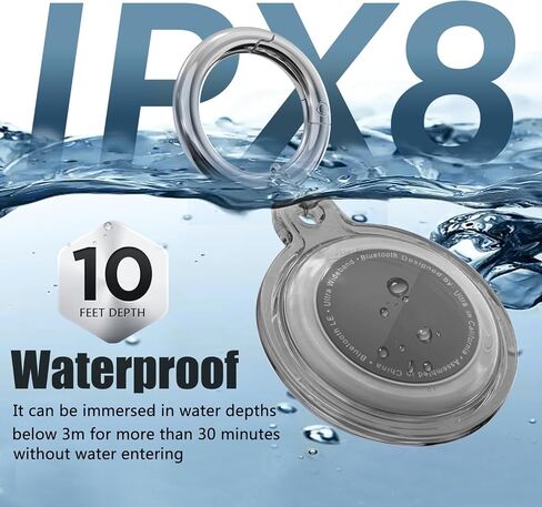 Galafoki Waterproof 4 Pack متوافق مع حامل Apple Airtags ، علامات الهواء الصافية-4 علامات الهواء مع حزمة Airtags keychain للأطفال الكلب والحيوانات الأليفة ومفاتيح السيارات ، والبطول الوردي+اللون الأزرق+الأرجواني+أسود+أبيض in Kuwait