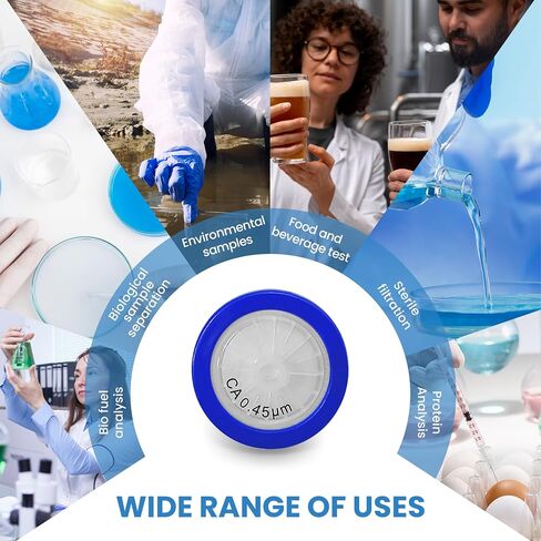 Syringe Filters PTFE 25MM Diameter 0.45um Pore Size (10 Pack) in Saudi Arabia