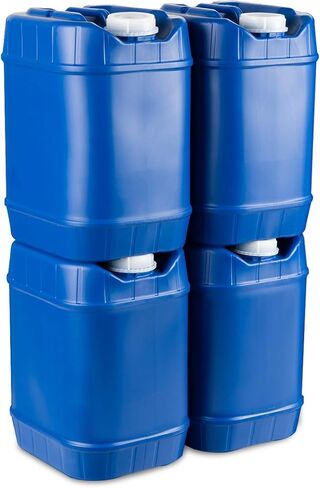 5-Gallon Stackable Water Storage Containers, Emergency Water Storage for Camping and Disaster Preparedness, 40 Gallons in Saudi Arabia