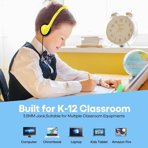 Bulk Class Set Headphones 30 Pack for Classroom Students Kids，Adjustable School Earphones On Ear with 3.5mm Jack for Teachers Children Toddler Boys Girls Teens Adult(GS857, Mixed) in Saudi Arabia