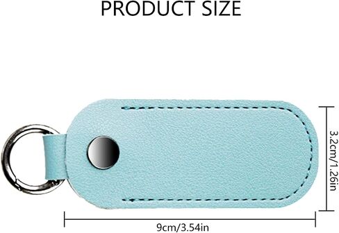 حائبة حامل عصا USB من الجلد الدقيق USB الحامي مع سلسلة مفاتيح اختيارية اللون in Kuwait