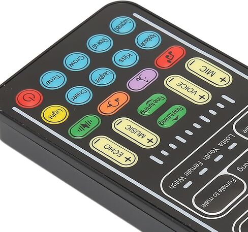 Dpofirs Mini Voice Changer Sound Card for Computers, Sound Converter with 8 Kinds of Sound Changes Suitable for Computers, Phones, Tablets and Gaming Device(I9 English Edition) in Saudi Arabia
