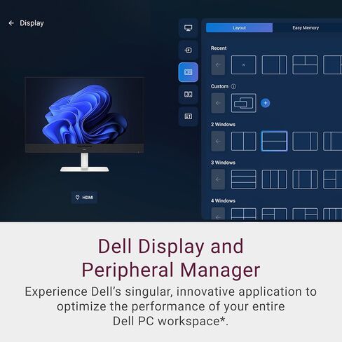 Dell 32 Plus 4K QD-OLED Monitor S3225QC - 31.6-inch (3840 x 2160) 120Hz 0.03ms Display, AI-Enhanced 3D Spatial Audio, Height/Tilt/Swivel/Slant Adjustment - Ash White in Saudi Arabia