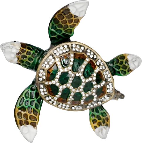 SEVENBEES Mini Sea Turtle Figurine Trinket Box Hinged Jewelry Boxes in Kuwait