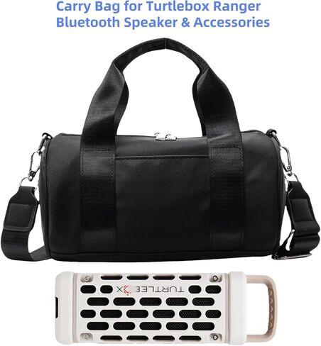 Carry Bag for Turtlebox Ranger Portable Bluetooth Speaker & Accessories, Travel Bag with Shoulder Strap, Dust-Proof & Wear-Resistant (Black) in Kuwait
