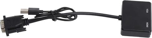 VGA to Adapter ، VGA to DisplayPort VGA لعرض محول عالي الوضوح واجهة الوسائط المتعددة فاصل VGA إلى محول VGA VGA مع منفذ صوت (أسود) in Kuwait