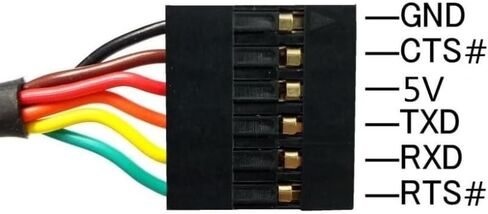 USB to Serial TTL UART Converter Cable 3.3V/5V FT232R Chip USB إلى محول TTL لـ Arduino Raspberry PI ESP32 Windows Mac Linux (180 سم/6 قدم ، TTL-232R-3V3) in Saudi Arabia