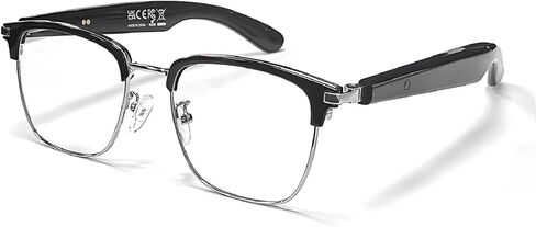 Yihou Smart Bluetooth Glasses for Men Women with Speakers Headphone Audio Music Blue Tooth Glasses Bluetooth Eyeglasses Silver in Kuwait