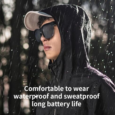 AI Smart Bluetooth Glasses w/150+ Real-Time Translation Voice Assistant & HandsFree Call HD Audio Wireless Glasses for Travel Business Unisex Lightweight Design (Men & Women) in Saudi Arabia