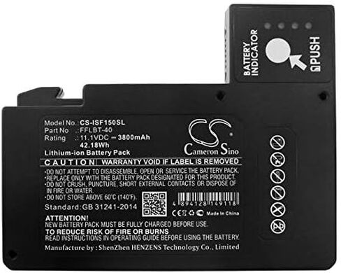 Cameron Sino Battery for INNO IFS-15H, IFS15M, IFS-15M+, IFS-55, V12M, V4M, View 3 Fusion Splicers, View 4S, View 5 Fusion Splicers PN:INNO FFLBT-40 3800mAh in Saudi Arabia