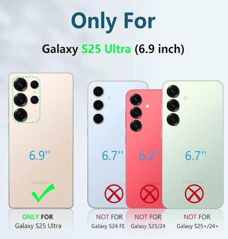 Fntcase لـ Samsung Galaxy S25-FE Case: Grady Grade Drop Proof Protect Cover مع Kickstand | غير لامع مزخرف الوعرة TPU | حالة الهاتف القوية الواقية أسود in Kuwait