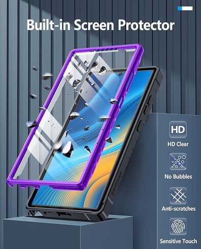 Fntcase لـ Samsung Galaxy S25-FE Case: Grady Grade Drop Proof Protect Cover مع Kickstand | غير لامع مزخرف الوعرة TPU | حالة الهاتف القوية الواقية أسود in Kuwait