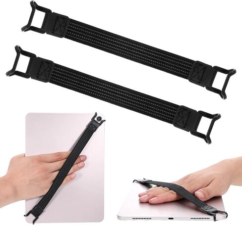 2 Pack Universal Tablet Security Hand Strap Holder for 7.8''-13'' Devices, High Elasticity Grip Band Elastic Bundle Grip Belt One Hand Operation Support for Tablet in Kuwait