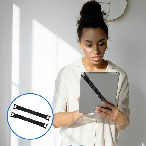 2 Pack Universal Tablet Security Hand Strap Holder for 7.8''-13'' Devices, High Elasticity Grip Band Elastic Bundle Grip Belt One Hand Operation Support for Tablet in Kuwait