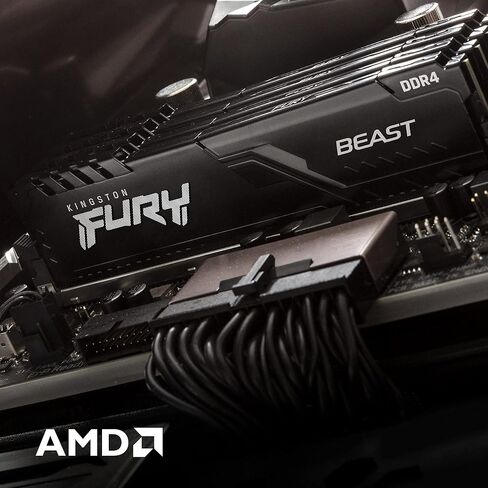 Kingston Fury Beast 32GB (2x16GB) 3200MHz DDR4 CL16 مجموعة ذاكرة سطح المكتب 2 KF432C16BB1K2/32 in Saudi Arabia