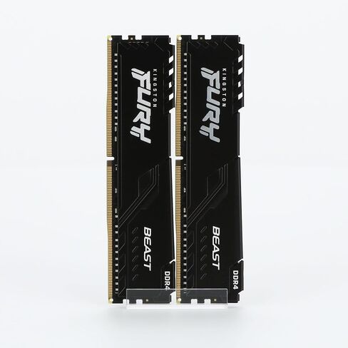 Kingston Fury Beast 32GB (2x16GB) 3200MHz DDR4 CL16 مجموعة ذاكرة سطح المكتب 2 KF432C16BB1K2/32 in Saudi Arabia