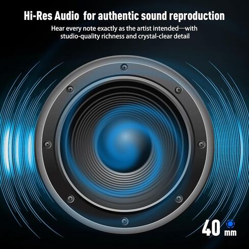 Riwbox Hybrid Active Noise Cancelling Headphones, Wireless Bluetooth Headset Over Ear, 60H Playtime, High-Fidelity, Foldable, Comfort&Immersion for Work/Commuting (Black) in Saudi Arabia