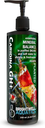 Brightwell Aquatics Caridina GH+ - Establishes Mineral Balance in Purified and Soft Water for Shrimp and Freshwater Aquariums, 250 ml in Saudi Arabia