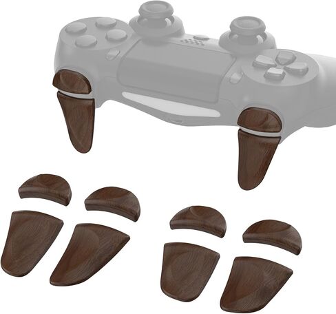 PlayVital 2 Pair Shoulder Buttons Extension Triggers for PS4 All Model Controller, Game Improvement Adjusters Bumper Trigger Extenders for PS4 Slim Pro Controller - White in Saudi Arabia