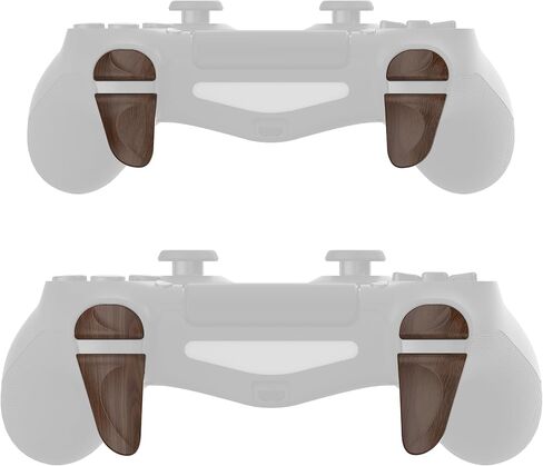 PlayVital 2 Pair Shoulder Buttons Extension Triggers for PS4 All Model Controller, Game Improvement Adjusters Bumper Trigger Extenders for PS4 Slim Pro Controller - White in Saudi Arabia