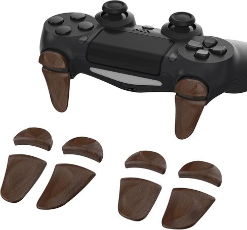 PlayVital 2 Pair Shoulder Buttons Extension Triggers for PS4 All Model Controller, Game Improvement Adjusters Bumper Trigger Extenders for PS4 Slim Pro Controller - White in Saudi Arabia