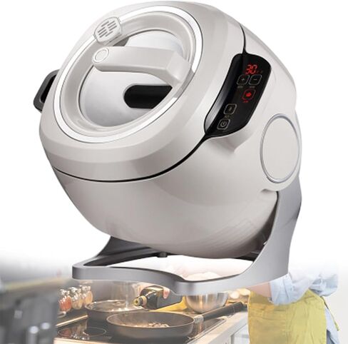 آلة الطهي التلقائي ، 6L Auto Cooking Wok Fried Rice Machine ، بداية ذكية بنقرة واحدة ، دوران أوتوماتيكي 360 درجة ، للقلي ، الطهي ، الطهي ، 110V1000W in Saudi Arabia